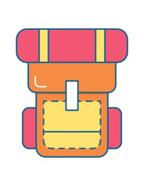 seyahat web simgesi vektör illüstrasyonu