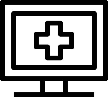 tıbbi ağ simgesi vektör illüstrasyonu