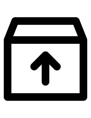 Satır vektör simgesi yükle.