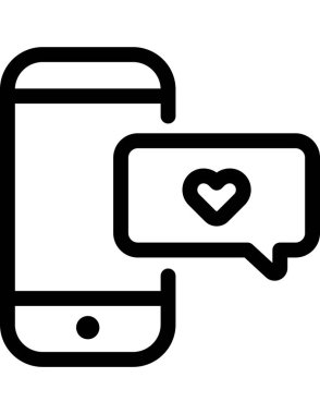 iletişim konsepti düz ikon vektör çizimi