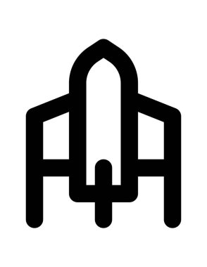 Kaya taşı düz ikon vektör çizimi