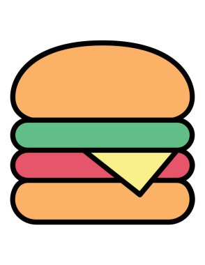 yemek yemek vektör illüstrasyonu 