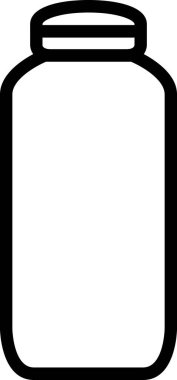 şişe simgesi vektör illüstrasyonu