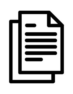 dosya belgesi düz simge vektör çizimi