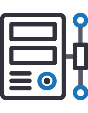 sunucu vektör simgesi tasarımı