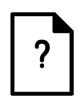 dosya belgesi düz simge vektör çizimi