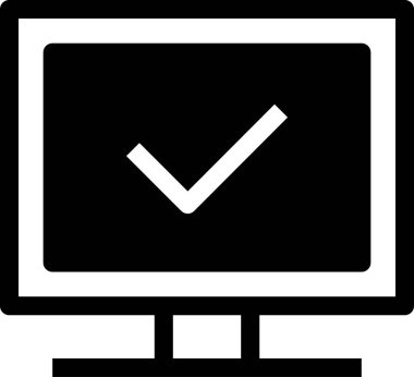 Düz ekran vektör resimlemesini izle