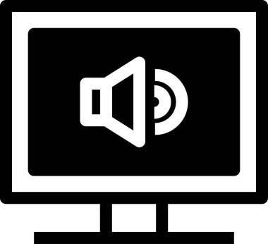 Düz ekran vektör resimlemesini izle