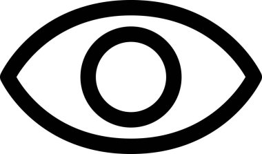 Göz düzlüğü vektör illüstrasyonu