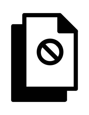 dosya belgesi düz simge vektör çizimi