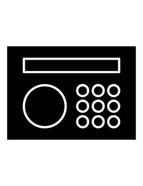 Sunum simgesi vektör illüstrasyonunun şablonu