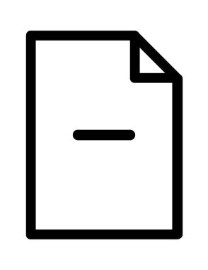 dosya belgesi düz simge vektör çizimi