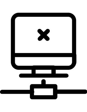 sunucu düz ikon vektör çizimi