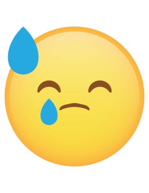 emoji düz ikon vektör çizimi