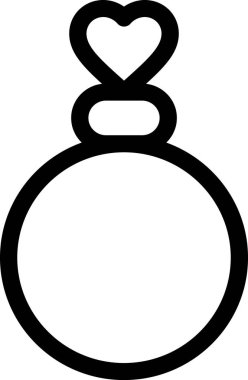 Bir kalbin aşk vektörü çizimi