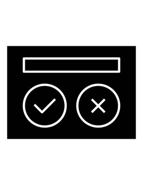 Sunum simgesi vektör illüstrasyonunun şablonu