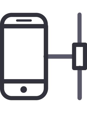 cep telefonu vektör simgesi