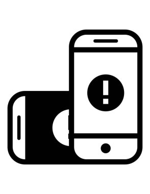 iki akıllı telefon simgesi vektör illüstrasyonu