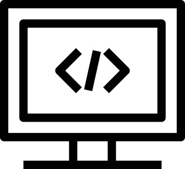 Düz ekran vektör resimlemesini izle