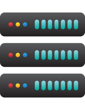 Web tasarımı ve uygulamaları için renkli düğmeler