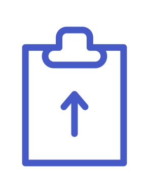 Görev simgesi vektör illüstrasyonlu dizin