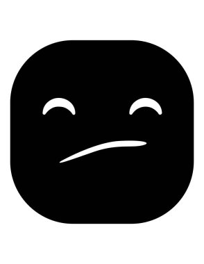 emoji düz ikon vektör çizimi