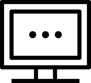 Düz ekran vektör resimlemesini izle