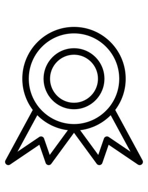 Ödül kaskındaki kalite simgesi, vektör illüstrasyonu