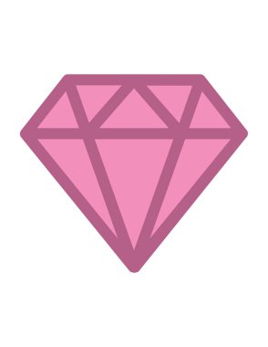 Elmas vekotr illüstrasyon, mücevher kavramı 