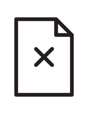 dosya belgesi simgesi, vektör illüstrasyonu