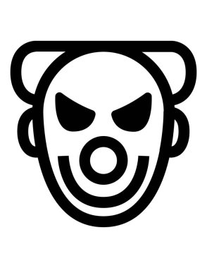 Cadılar Bayramı düz ikon vektör çizimi