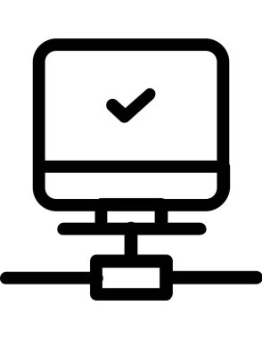 sunucu düz ikon vektör çizimi