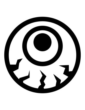 Cadılar Bayramı düz ikon vektör çizimi