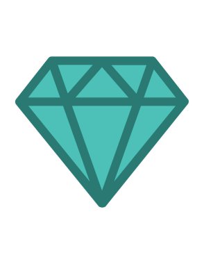 Elmas vekotr illüstrasyon, mücevher kavramı 