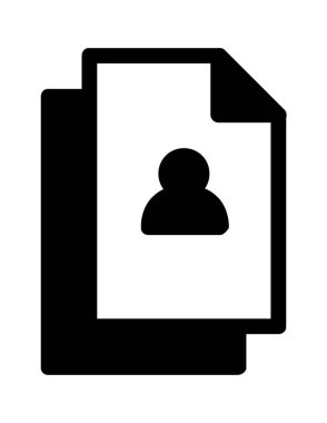 dosya belgesi düz simge vektör çizimi