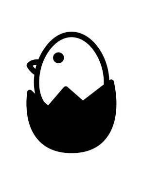 Paskalya yassı ikon vektör çizimi