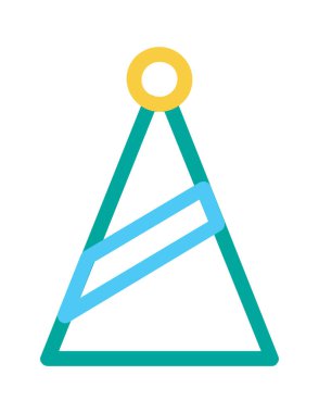 parti düz ikon vektör çizimi