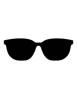 gözlük yassı ikon vektör çizimi