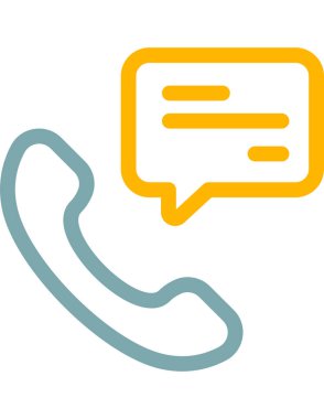 iletişim konsepti düz ikon vektör çizimi