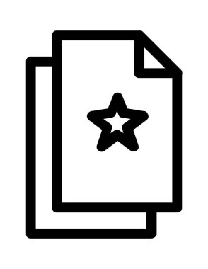 dosya belgesi düz simge vektör çizimi