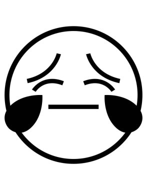 emoji düz ikon vektör çizimi