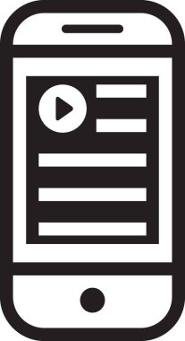 akıllı telefon simgesi vektör illüstrasyonu