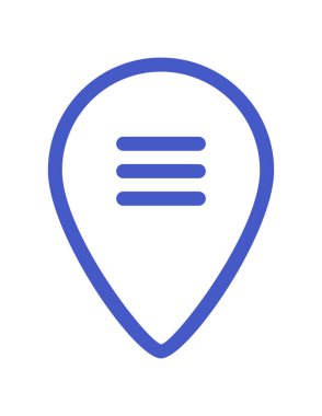 Bir harita simgesinin vektör illüstrasyonu