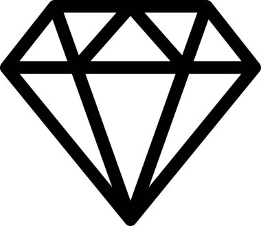 Elmas vekotr illüstrasyon, mücevher kavramı 