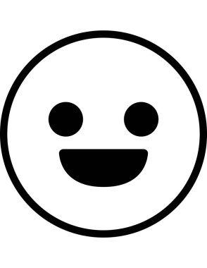 emoji düz ikon vektör çizimi