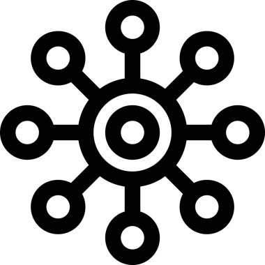 Bilim ve teknoloji vektör simgesi.