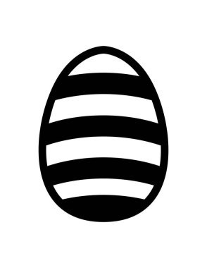 Paskalya yassı ikon vektör çizimi