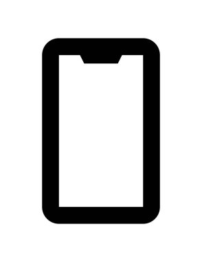 akıllı telefon simgesi vektör illüstrasyonu