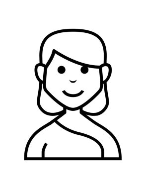 kişi düz ikon vektör illüstrasyonu