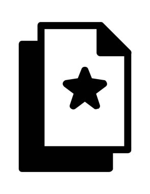 dosya belgesi düz simge vektör çizimi